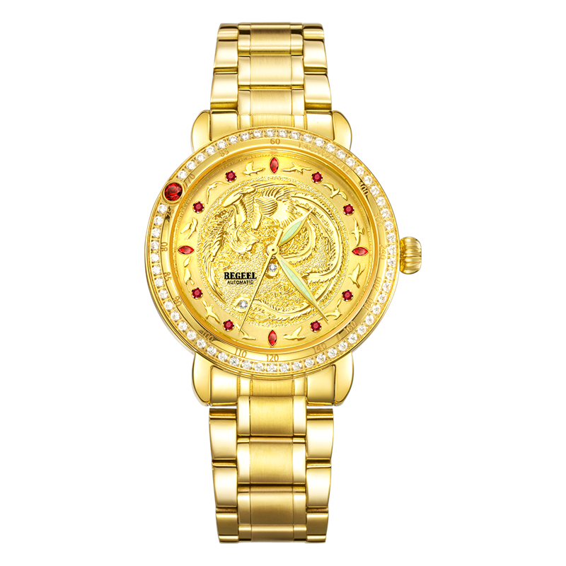 BEGEEL賓爵百鳥朝鳳女士機(jī)械腕表